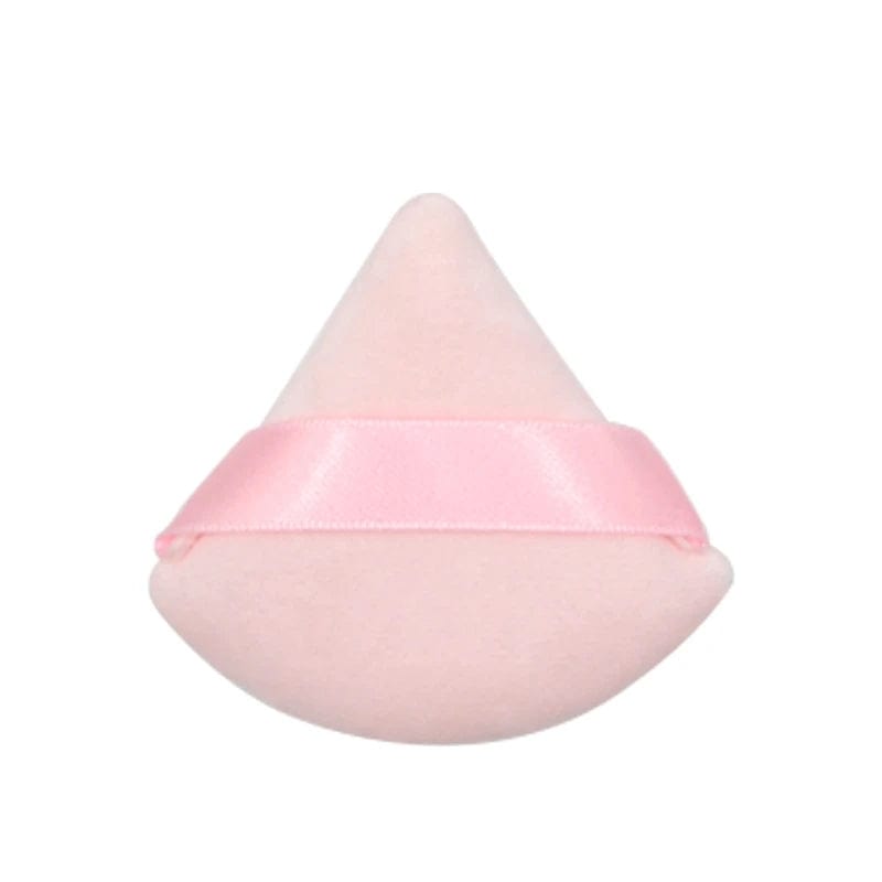 JackedDeals Pink 1pcs Mini Cotton Soft Black White Triangle Velvet Powder Cosmetic Puffs