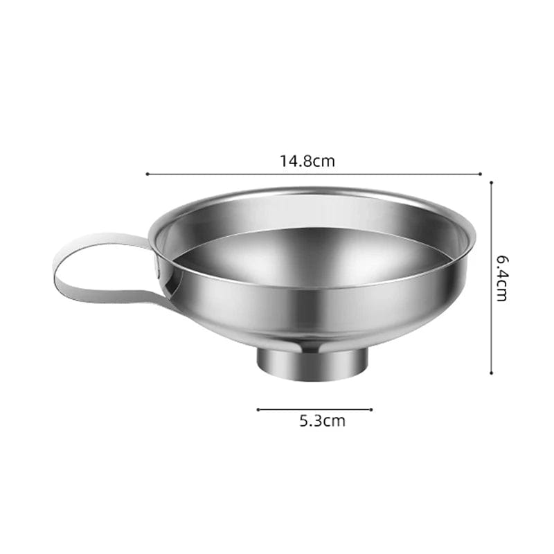 JackedDeals L / CHINA 2 Size Stainless Steel Wide Mouth Canning Funnel