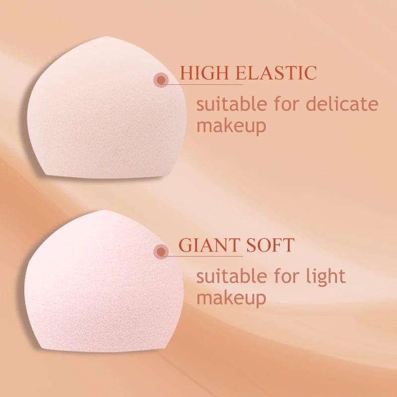 2pc Soft Darling Peach Steamed Bread Beauty Powder Makeup Egg Puff Make Up Sponge Beauty Tools Gifts Sample Makeup Tool - JackedDeals