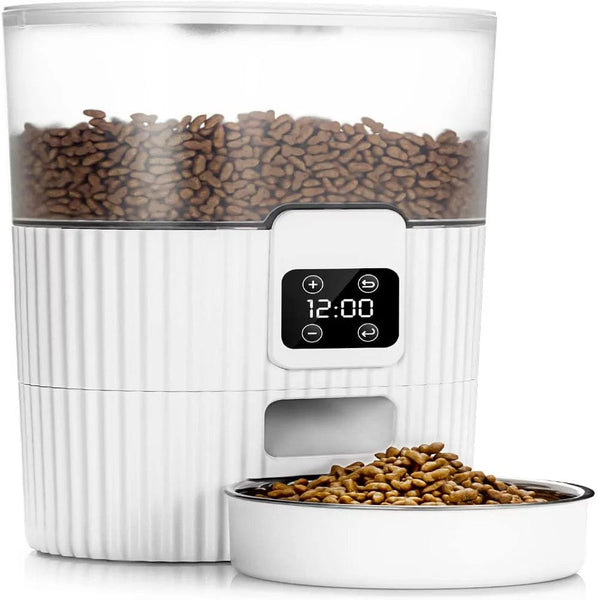 JackedDeals Feeder 3.5L Dual Power Automatic Dry Food Pet Feeder