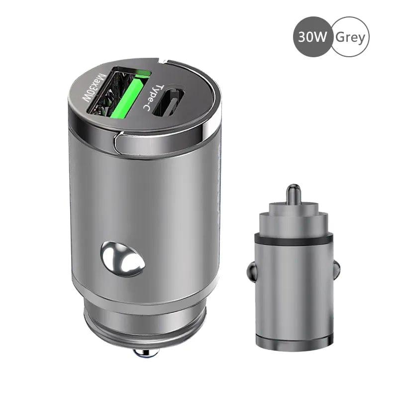 30W or 100W Fast Charging Mini Car Charger - JackedDeals