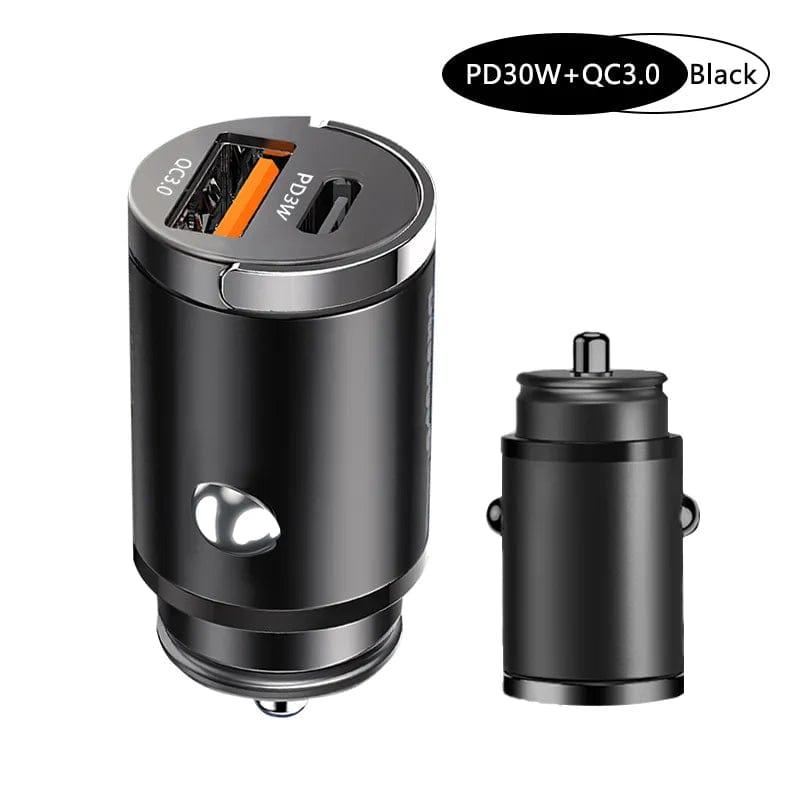 30W or 100W Fast Charging Mini Car Charger - JackedDeals