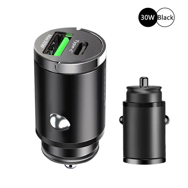 30W or 100W Fast Charging Mini Car Charger - JackedDeals