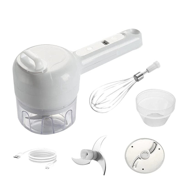 JackedDeals White 3In1 Multifunctional Electric Food Processer/Mixer