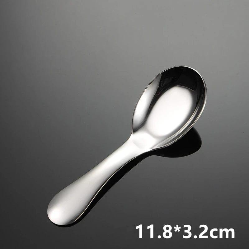 5 PCS Flat - Bottomed Spoons Stainless Steel - JackedDeals