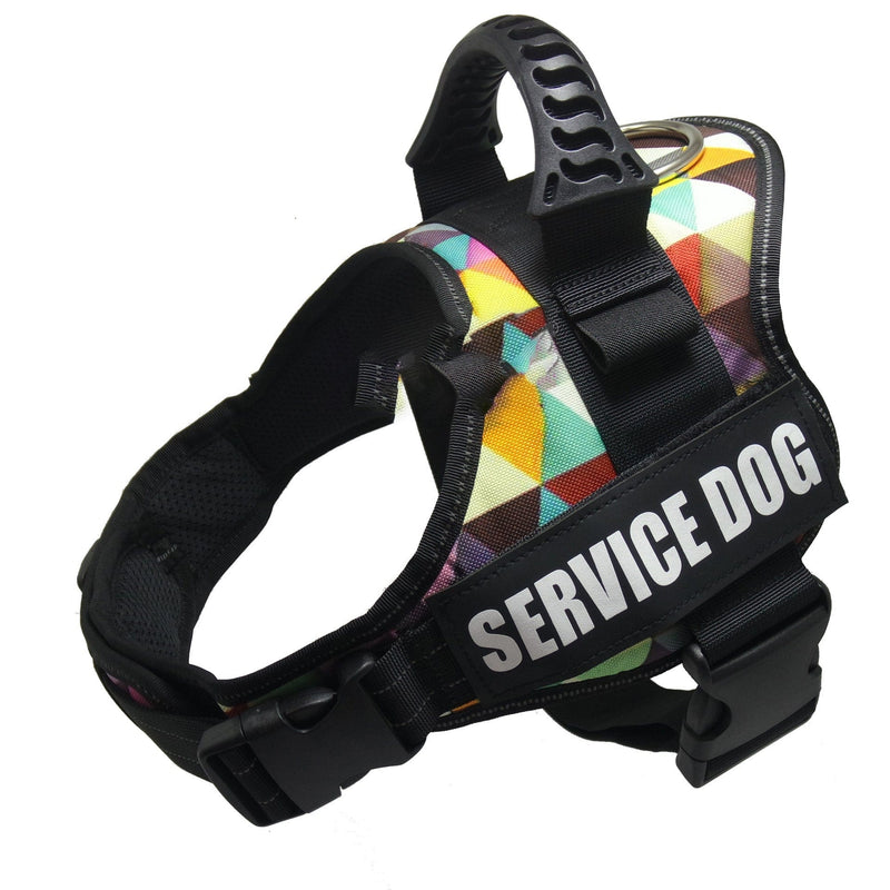 JackedDeals 0 Color grid / S Adjustable Pet Dog Harnesses for Small/Medium/Large Dogs