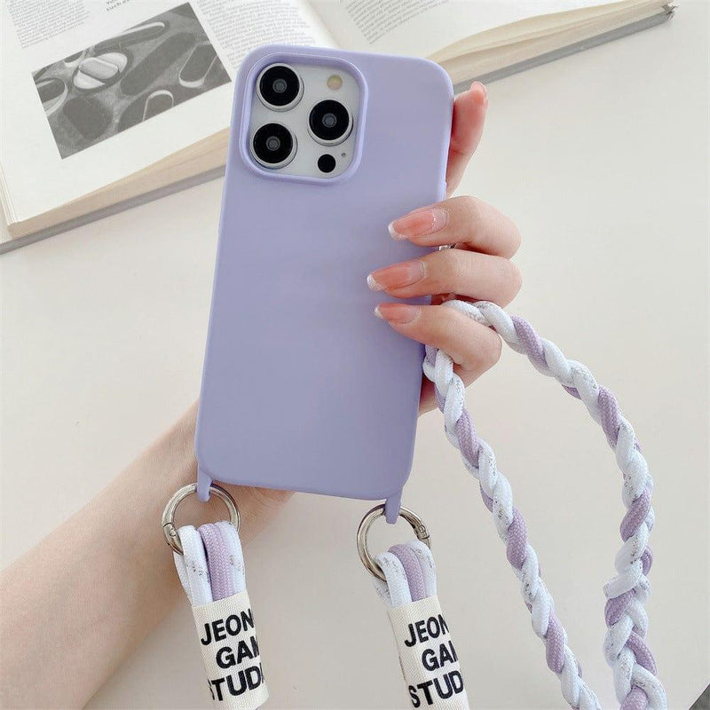 Back Woven Lanyard Phone Case - JackedDeals