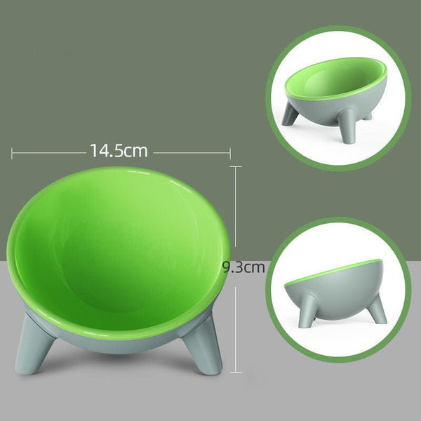 JackedDeals 0 Moff green Cat Bowl With Stand