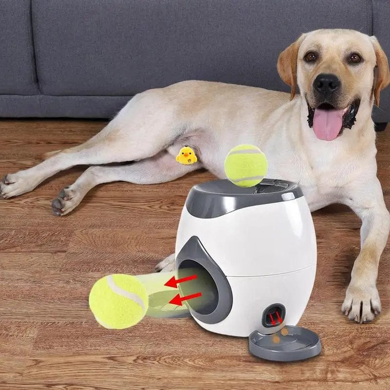 JackedDeals 2 in 1 Tennisball launcher Automatic Throwing Machine Dog Pet Toys 2 in 1 Tennis ball launcher Automatic Throwing Machine