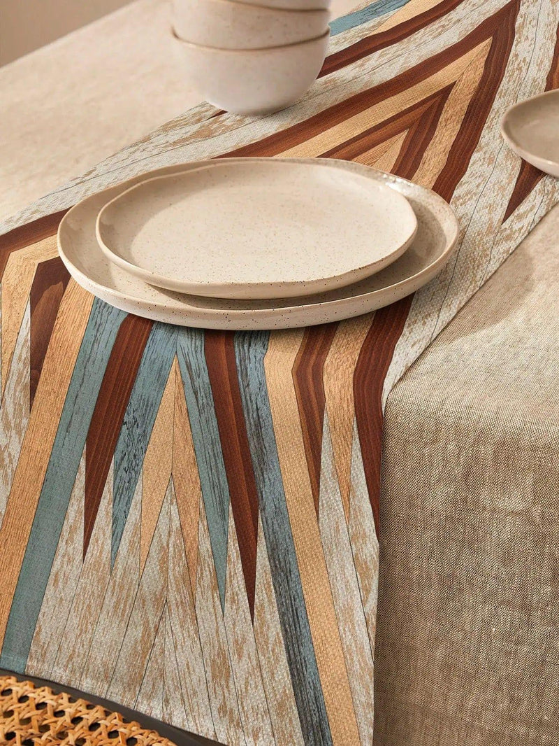 Geometric Pattern Table Runner - JackedDeals