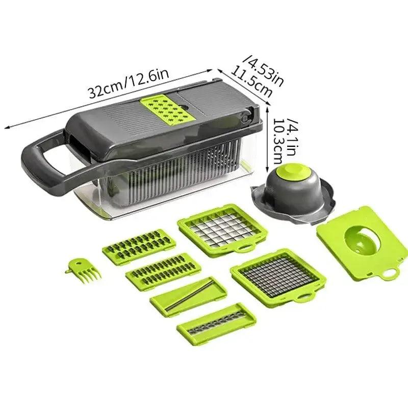 Green Black Vegetable Slicer Cutter - JackedDeals