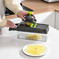 Green Black Vegetable Slicer Cutter - JackedDeals