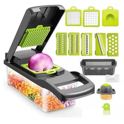 Green Black Vegetable Slicer Cutter - JackedDeals