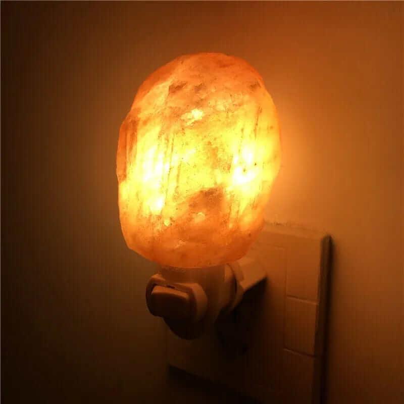 Hand Carved Himalayan Salt Lamp - Natural Crystal Night Light - JackedDeals