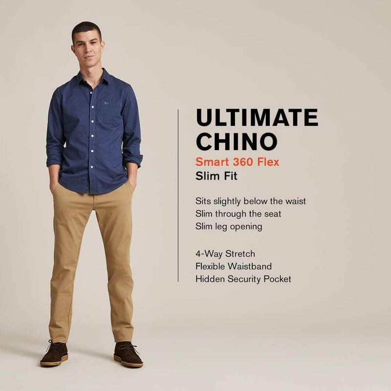 Mens Slim Fit Ultimate Chino with Smart 360 Flex - JackedDeals