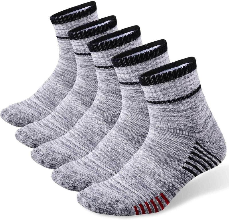 Men's Walking Hiking Socks, Wicking Cushion Quarter - JackedDeals