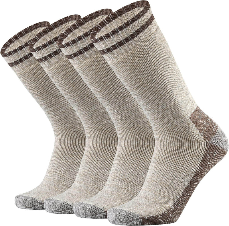 Merino Wool Cushion Crew Socks for Men Outdoor Hiking - JackedDeals