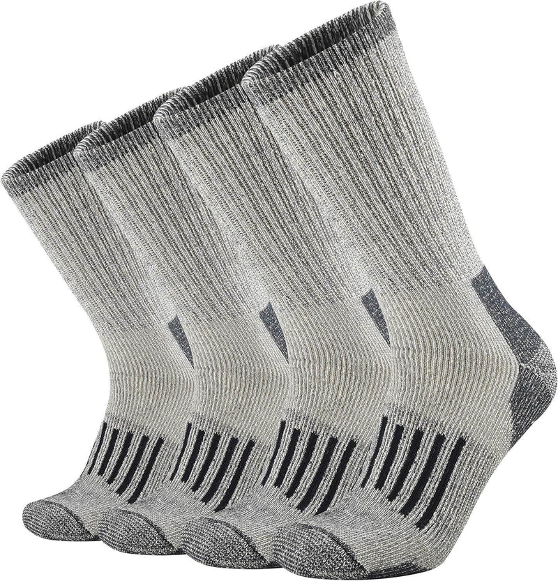 Merino Wool Cushion Crew Socks for Men Outdoor Hiking - JackedDeals