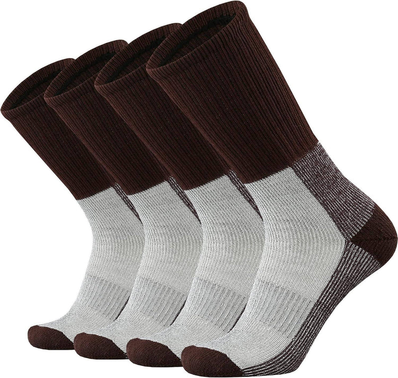 Merino Wool Cushion Crew Socks for Men Outdoor Hiking - JackedDeals