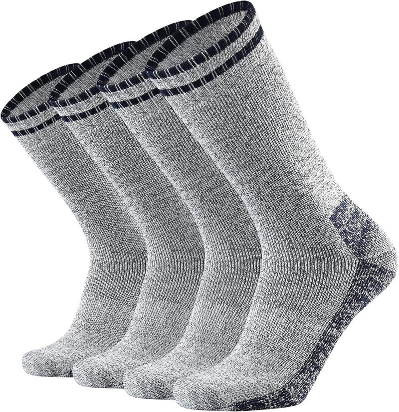 Merino Wool Cushion Crew Socks for Men Outdoor Hiking - JackedDeals