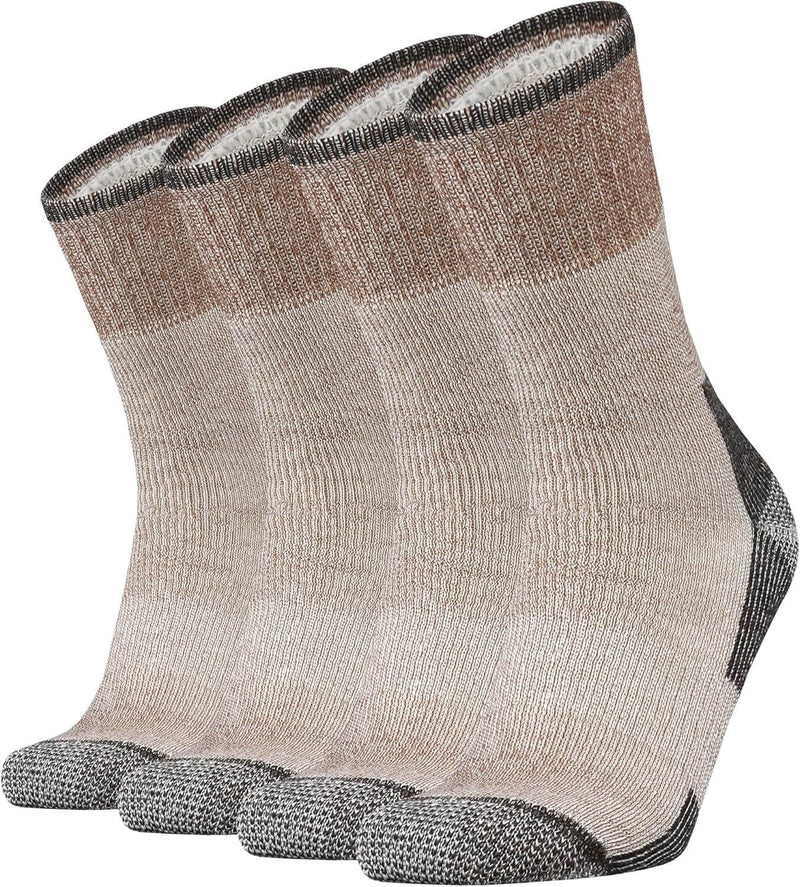 Merino Wool Cushion Crew Socks for Men Outdoor Hiking - JackedDeals