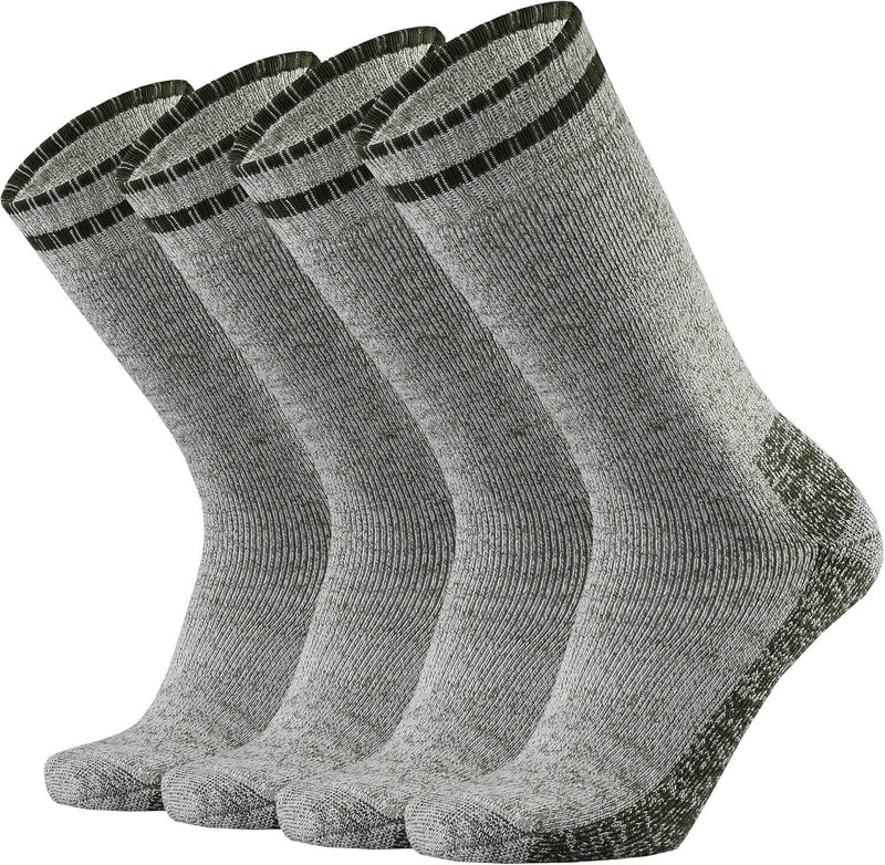 Merino Wool Cushion Crew Socks for Men Outdoor Hiking - JackedDeals