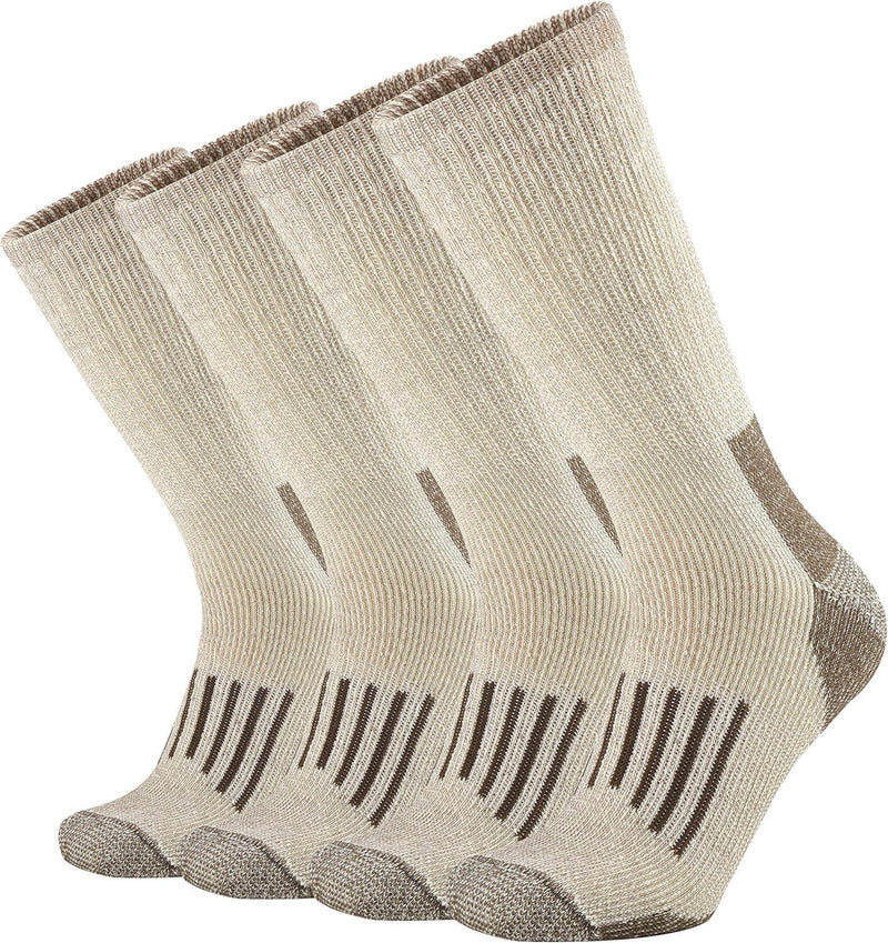 Merino Wool Cushion Crew Socks for Men Outdoor Hiking - JackedDeals