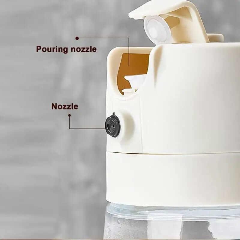 Oil Dispenser and Vinegar Sprayer with 3 Replaceable Nozzles - JackedDeals